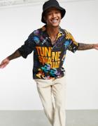 Pull & Bear Space Jam Shirt With Hops Print - Part Of A Set-black