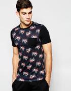 Rebel + Rogue Floral T-shirt - Black