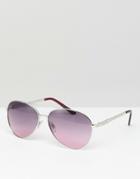 Carvela Aviator Sunglasses - Pink