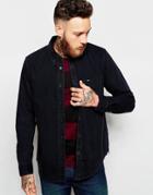 Lee Denim Shirt Buttondown One Pocket Washed Black - Washed Black