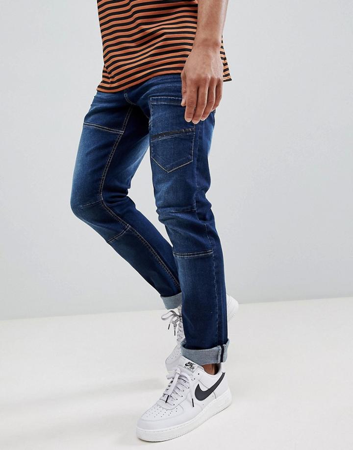 Voi Jeans Deconstructed Jeans In Indigo - Blue