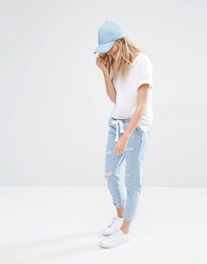 Mango Denim Jogger - Light Blue Wash