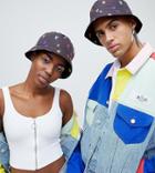 Asos Design X Glaad & Bucket Hat In All Over Print - Black