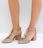 Asos Design Wizard Wide Fit Embellished Heels - Multi