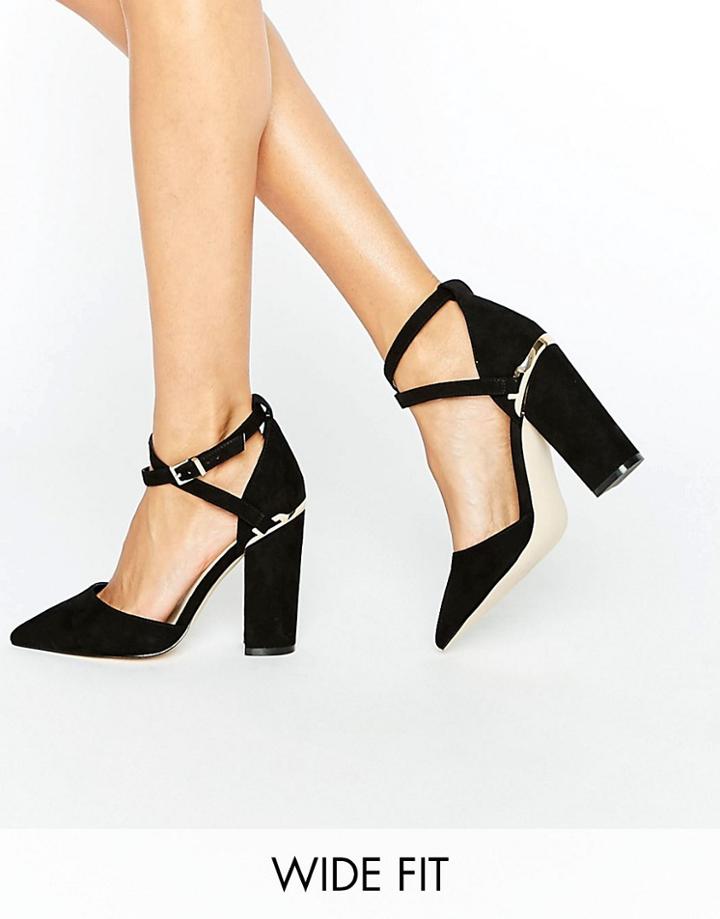 Asos Paxton Wide Fit Pointed Heels - Black