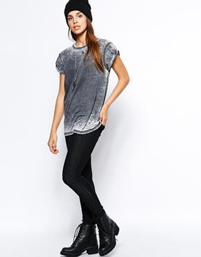Pieces Funky Foxy Black Denim Jeggings - Black Denim