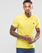 Asos Muscle Pique Polo Shirt In Yellow - Yellow