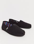 Toms Classic Espadrilles In Double Black