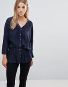 Vila 3/4 Sleeve Blouse - Black