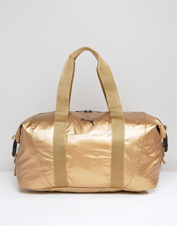 Puma Fit At Workout Bag Gold - Gold