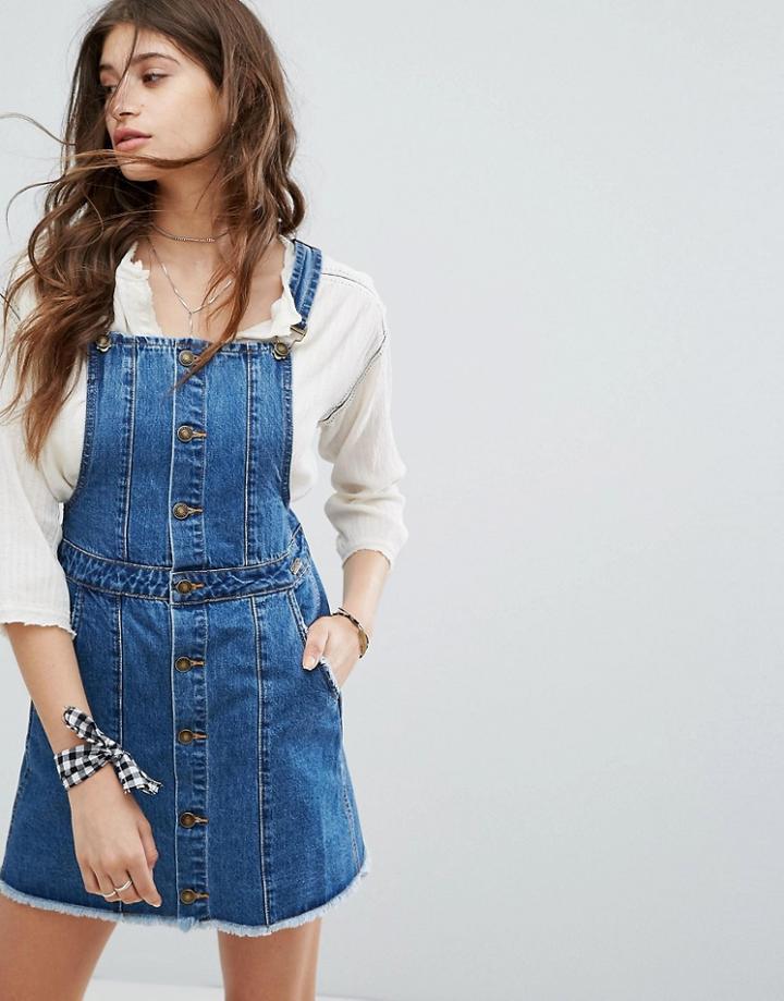 Gandys Heritage Denim Overall Dress - Blue