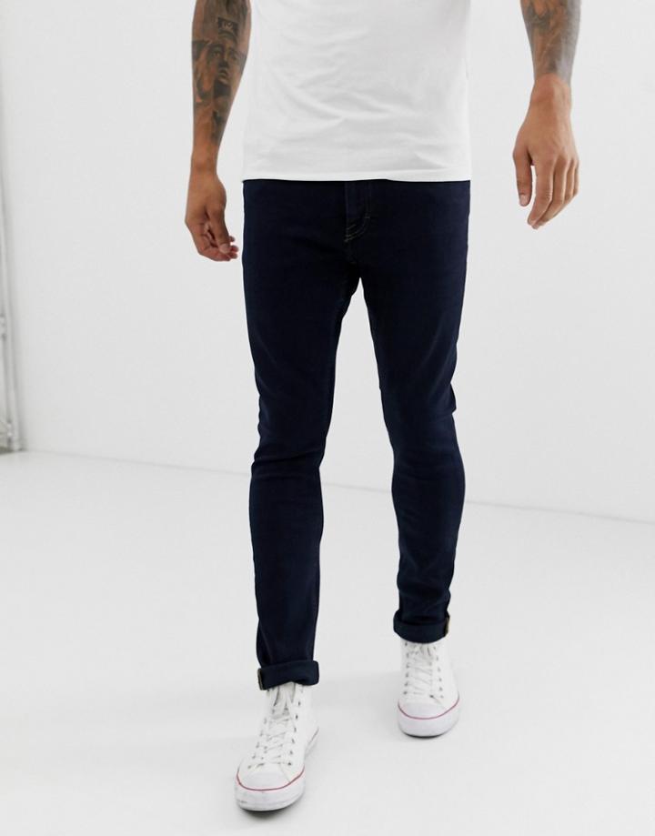 Tiger Of Sweden Jeans Tapered Fit Denim Jeans In Dark Wash-blue