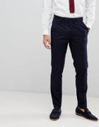 French Connection Slim Pinstripe Suit Pants-navy