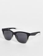 Topman Chunky Square Sunglasses In Black And Gray