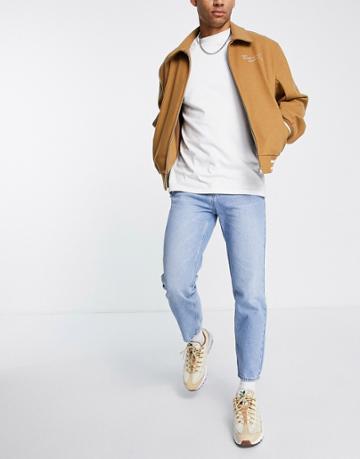 New Look Slim Rigid Jean In Vintage Blue Wash-blues