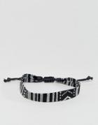 Jack & Jones Jacjoey Braided Bracelet In White - White