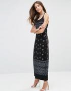 Your Eyes Lie Boho Maxi Dress - Black Artisan