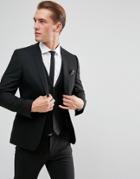 Asos Design Skinny Suit Jacket In Black - Black