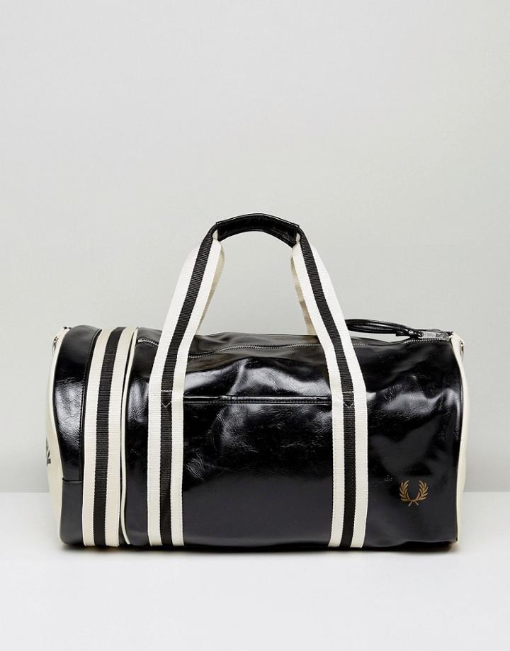 Fred Perry Barrel Bag Black/cream - Black