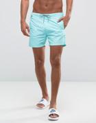 Scotch And Soda Striped Medium Length Swim Shorts - Green