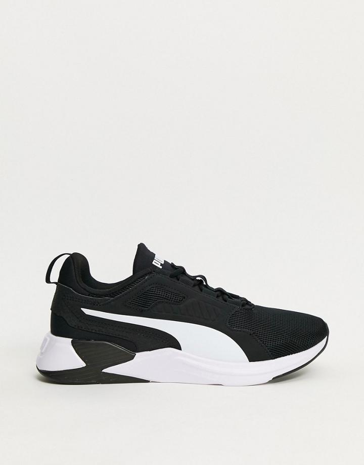 Puma Disperse Xt Sneakers With Neon Pop In Black