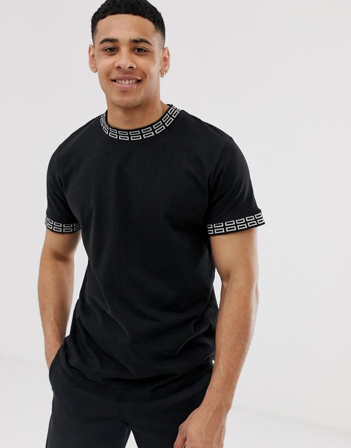 Jack & Jones Originals T-shirt With High Neck - Black