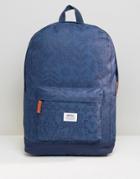Wesc Chaz Patterned Backpack - Blue