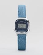 Casio Blue Leather Strap Watch La670wel-2a2ef - Blue