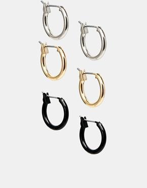 Asos Hoop Earring Pack - Multi