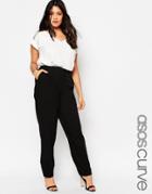 Asos Curve New Basic Straight Leg Pant - Black