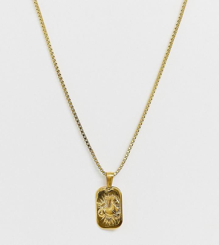 Image Gang Gold Filled Capricorn Star Sign Pendant Necklace - Gold