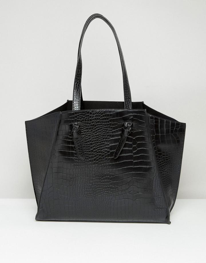 Yoki Winged Tote Bag - Black