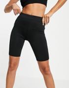 Hoxton Haus Seamless Gym Legging Shorts In Black