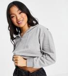 Threadbare Petite Paneled Hoodie In Gray Heather - Part Of A Set-grey