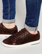 Ted Baker Slowne Suede Trainers - Brown