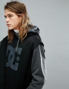 Dc Shoes Snow Dryden Hoodie With Double Layered Body In Gray - Gray
