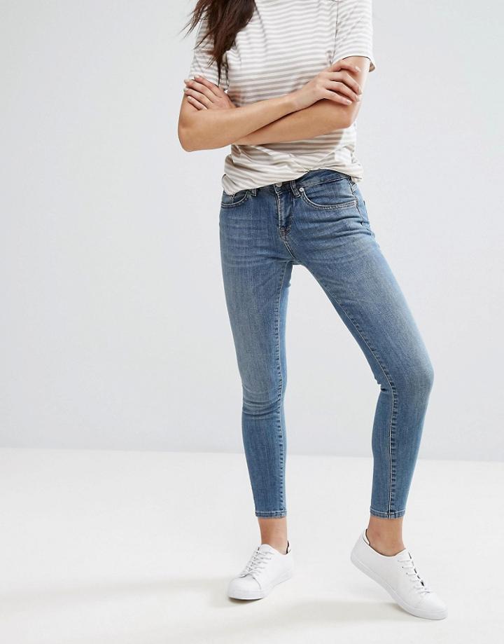 Selected Femme Ida Cropped Jeans - Blue