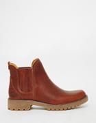 Timberland Lyonsdale Tan Leather Flat Chelsea Boots - Tan
