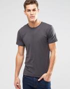 Esprit Basic Crew Neck T-shirt In Mineral Gray - Mineral Gray