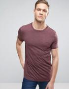 Asos T-shirt With Crew Neck And Pocket In Red - Red
