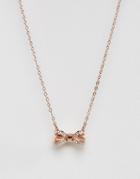 Ted Baker Olessi Mini Opulent Pave Bow Pendant - Gold