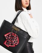 Love Moschino Scarf Detail Tote Bag In Black