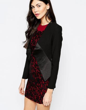 Aryn K Structured Blazer - Black