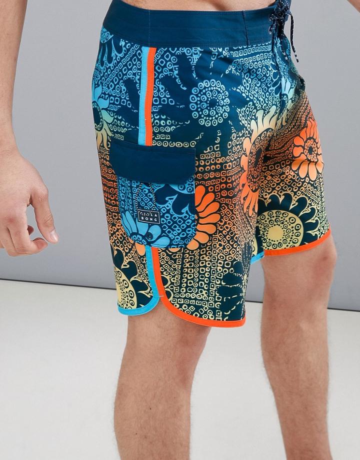 Billabong 73 Airlite Lineup 18 Board Shorts In Multi - Multi