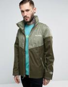 Columbia Inner Limits Hooded Jacket Waterproof Tricolour In Green 2 Tone - Green