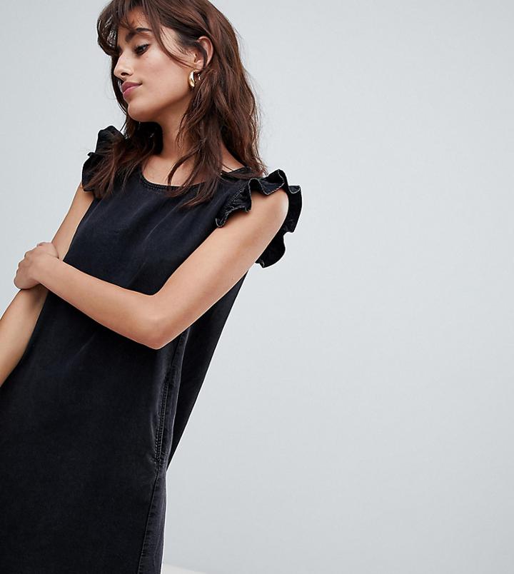 Esprit Frill Sleeve Denim Dress