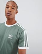 Adidas Originals California T-shirt In Green Dv2553