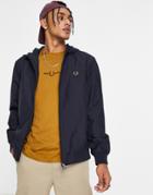 Fred Perry Bentham Hooded Jacket In Navy