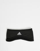 Adidas Alphaskin Headband With Reflective 3 Stripes In Black
