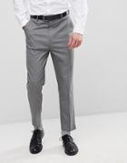 Asos Tapered Smart Pants In Gray - Gray